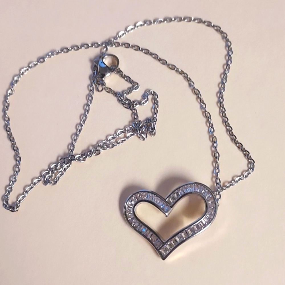 Heart Love Pendant Necklace Valentines